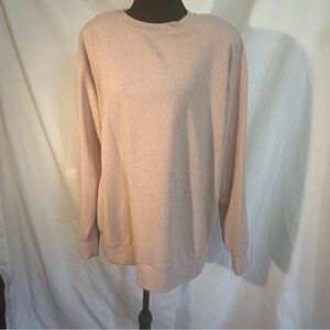 Uniqlo Women's Soft Pink Crew Neck Sweater
